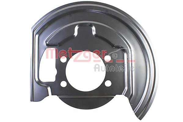 Lamiera paraspruzzi, Disco freno - 6115377 METZGER
